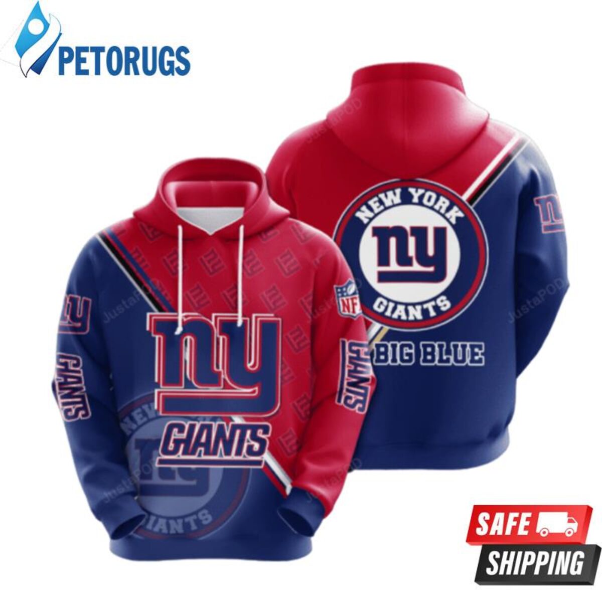 Personalized New York Giants Clothing 3D Vibrant NY Giants Gift