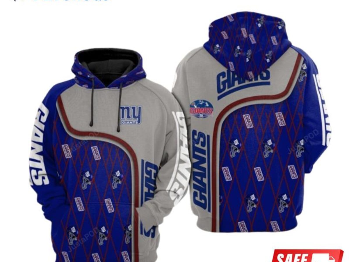 New York Giants Nfl 3D Hoodie - Peto Rugs