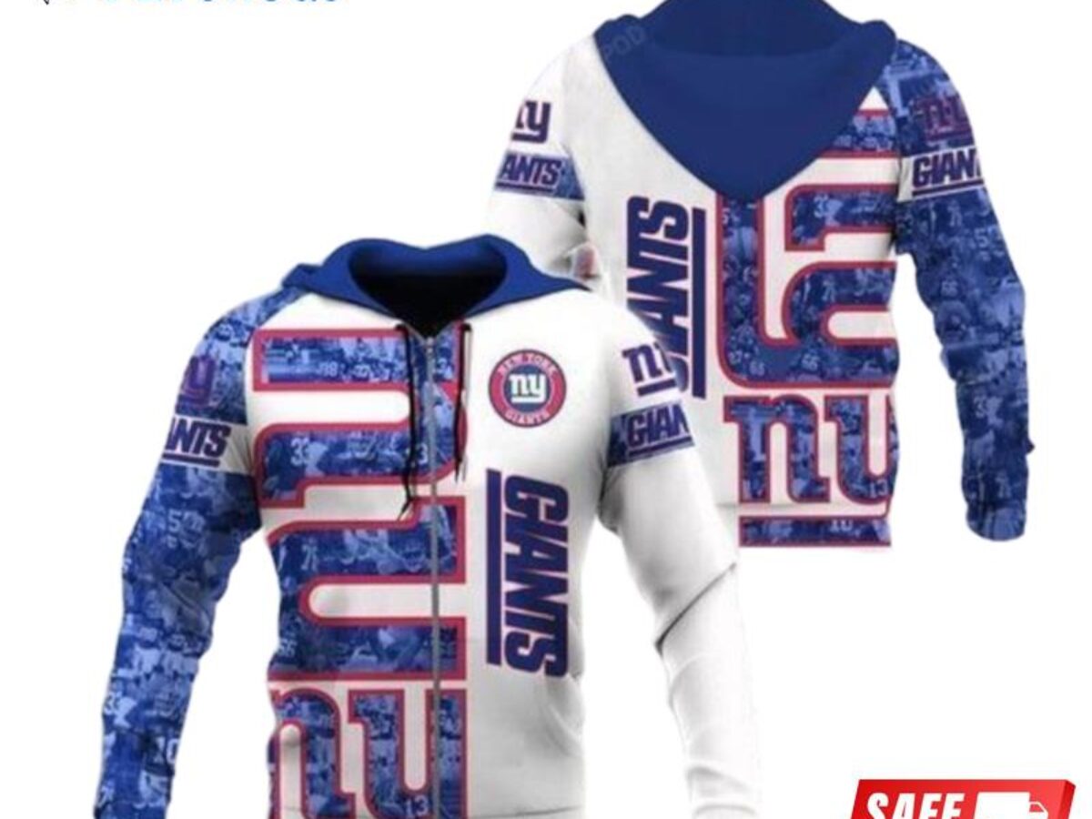 New York Giants NFL Team Apparel Brand Zip Up Jacket ADULT Small