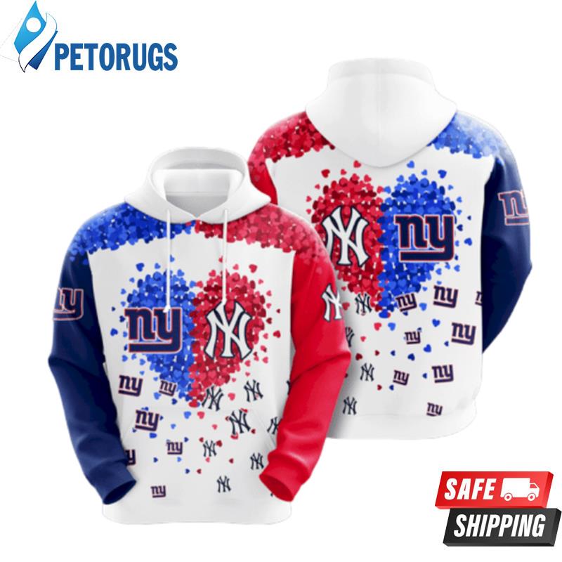 New York Giants Vs New York Yankees 3D Hoodie