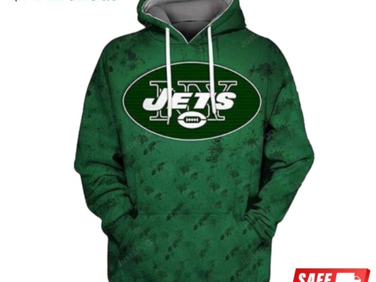 3D Hoodies Custom Men New York Jets All Over Printed 3D Hoodie