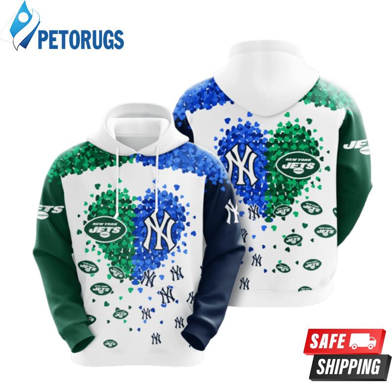 New York Jets Vs New York Yankees 3D Hoodie