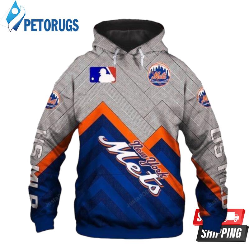 New York Mets And Pered Custom New York Mets Graphic 3D Hoodie