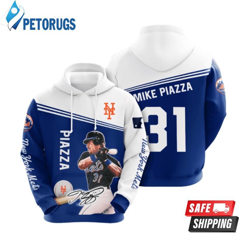 New York Mets Mike Piazza 3D Hoodie