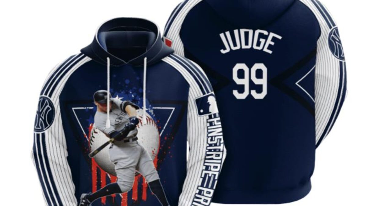 MLB New York Yankees Aaron Judge Pinstripe Pride 3D Pullover