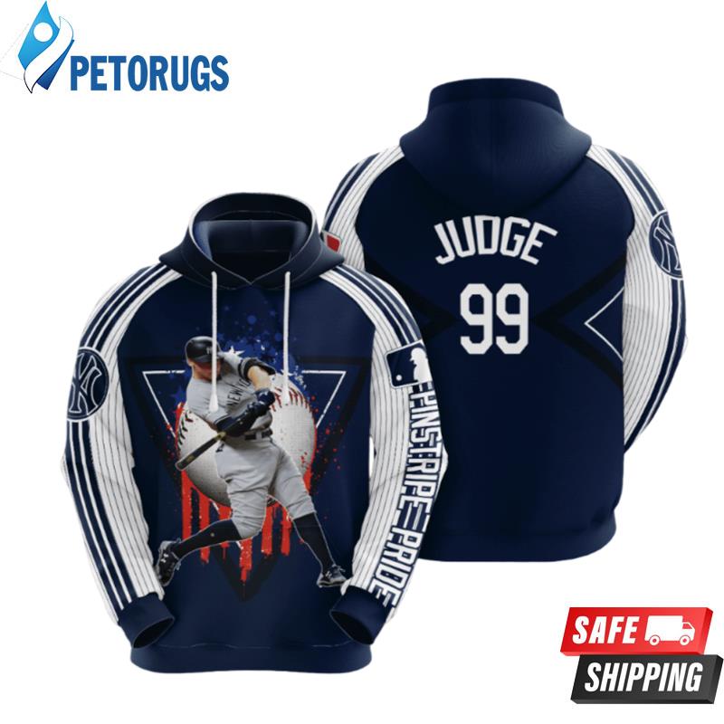 MLB New York Yankees Derek Jeter Pinstripe Pride 3D Pullover