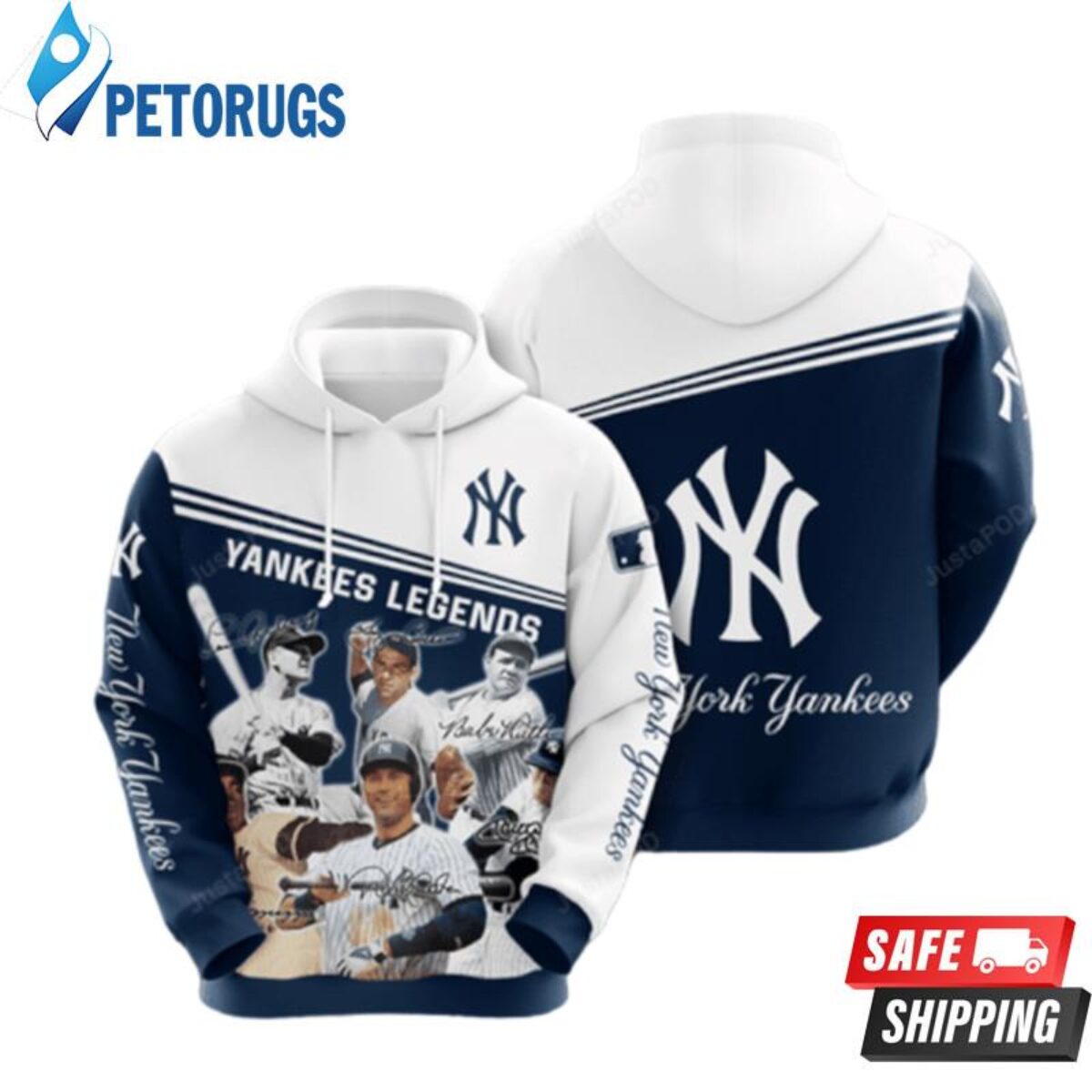 New York Yankees Legends 3D Hoodie - Peto Rugs