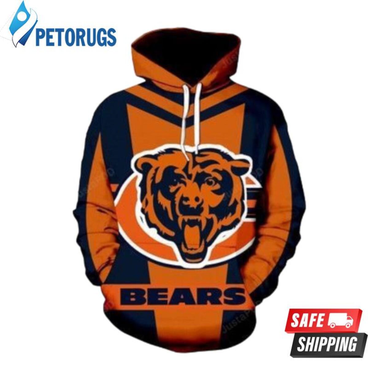 Chicago bears mascot all over print hoodie