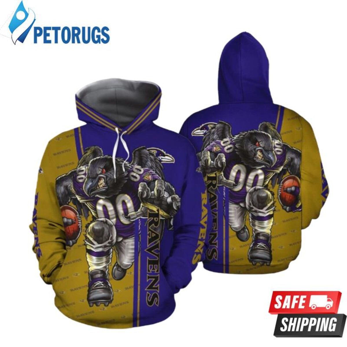 NFL Baltimore Ravens 3D Hoodie For Men For Women, All Over Printed