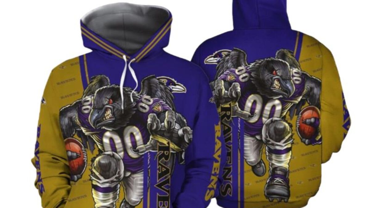 NFL Baltimore Ravens 3D Hoodie Style Gift Men Women