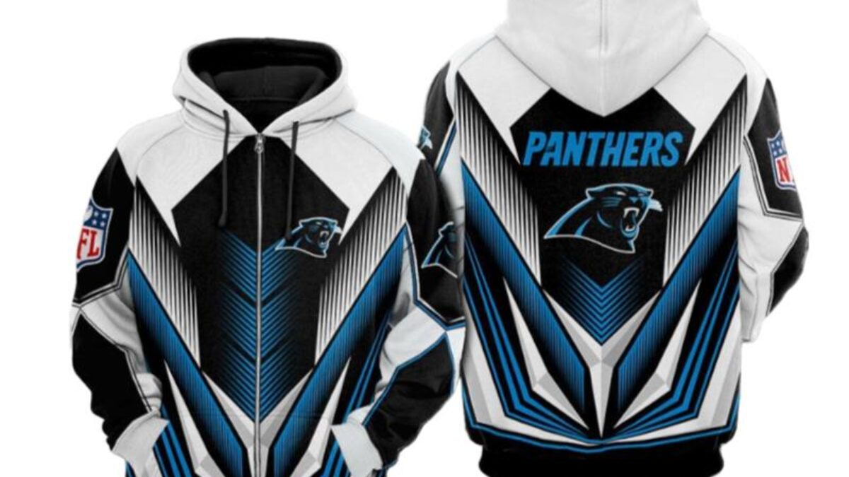 NFL Carolina Panthers Blue 3D Hoodie Zip Hoodie For Men And Women