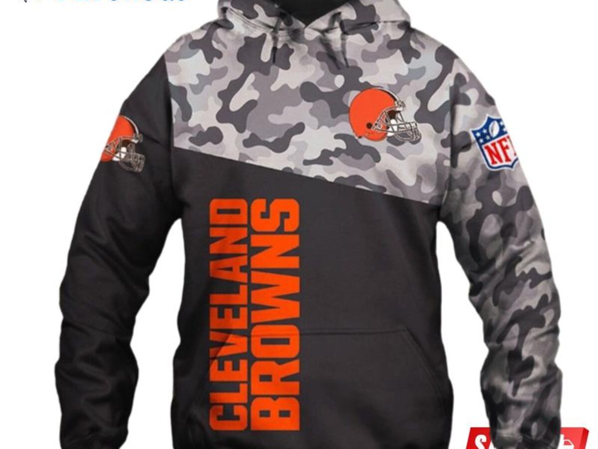 NFL Cleveland Browns Camo Style Gifts for Veterans Day All Over