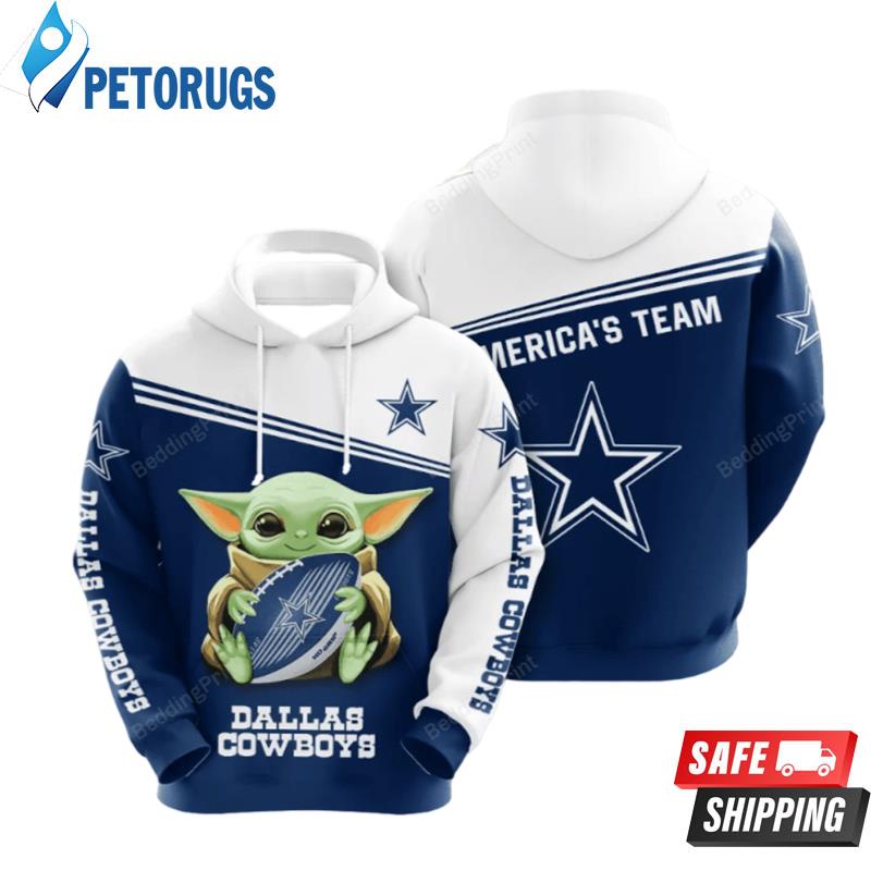 Nfl Dallas Cowboys Baby Yoda 2 3D Hoodie