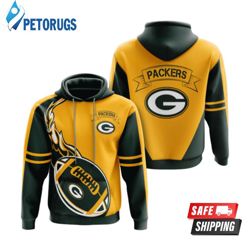 Green Bay Packers All Over Print T-Shirt Hoodie Fan Gifts