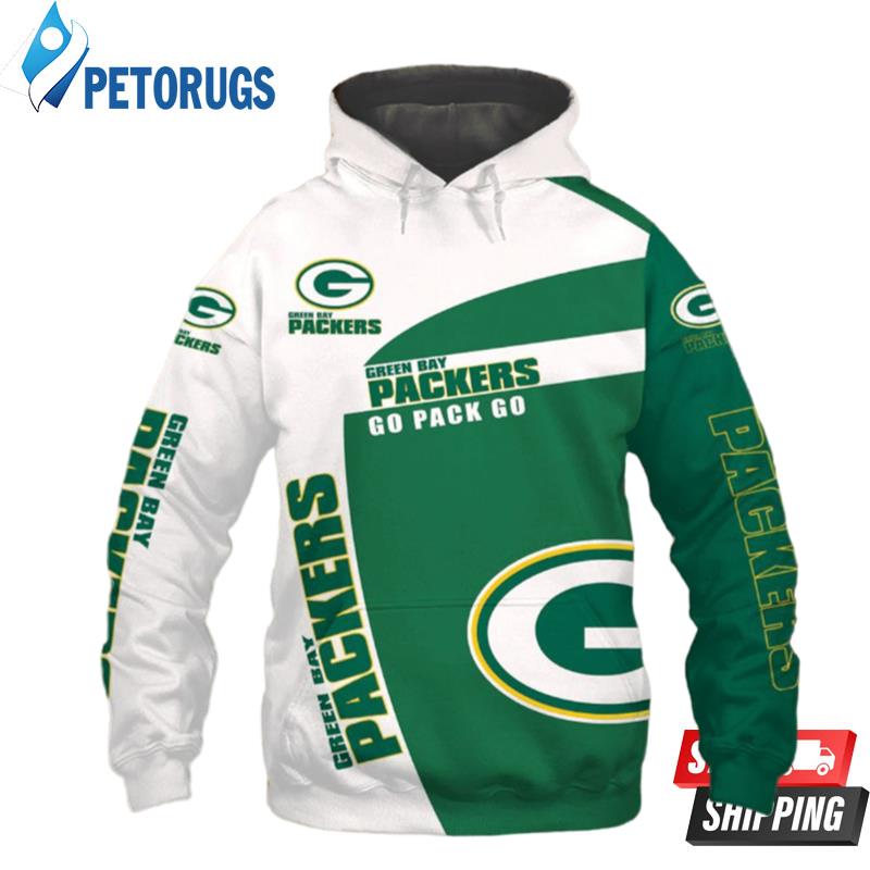 NFL Green Bay Packers Yellow Hoodie, Zip Hoodie 3D All Over Print