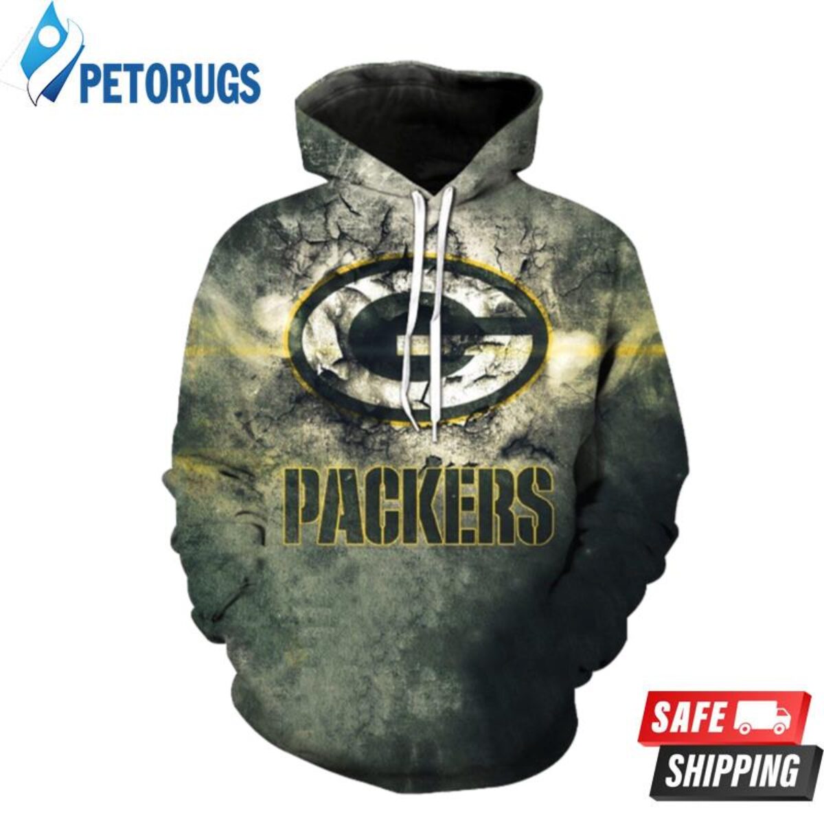 Green Bay Packers Christmas Jumper Graphic Crew Sweatshirt - Mens