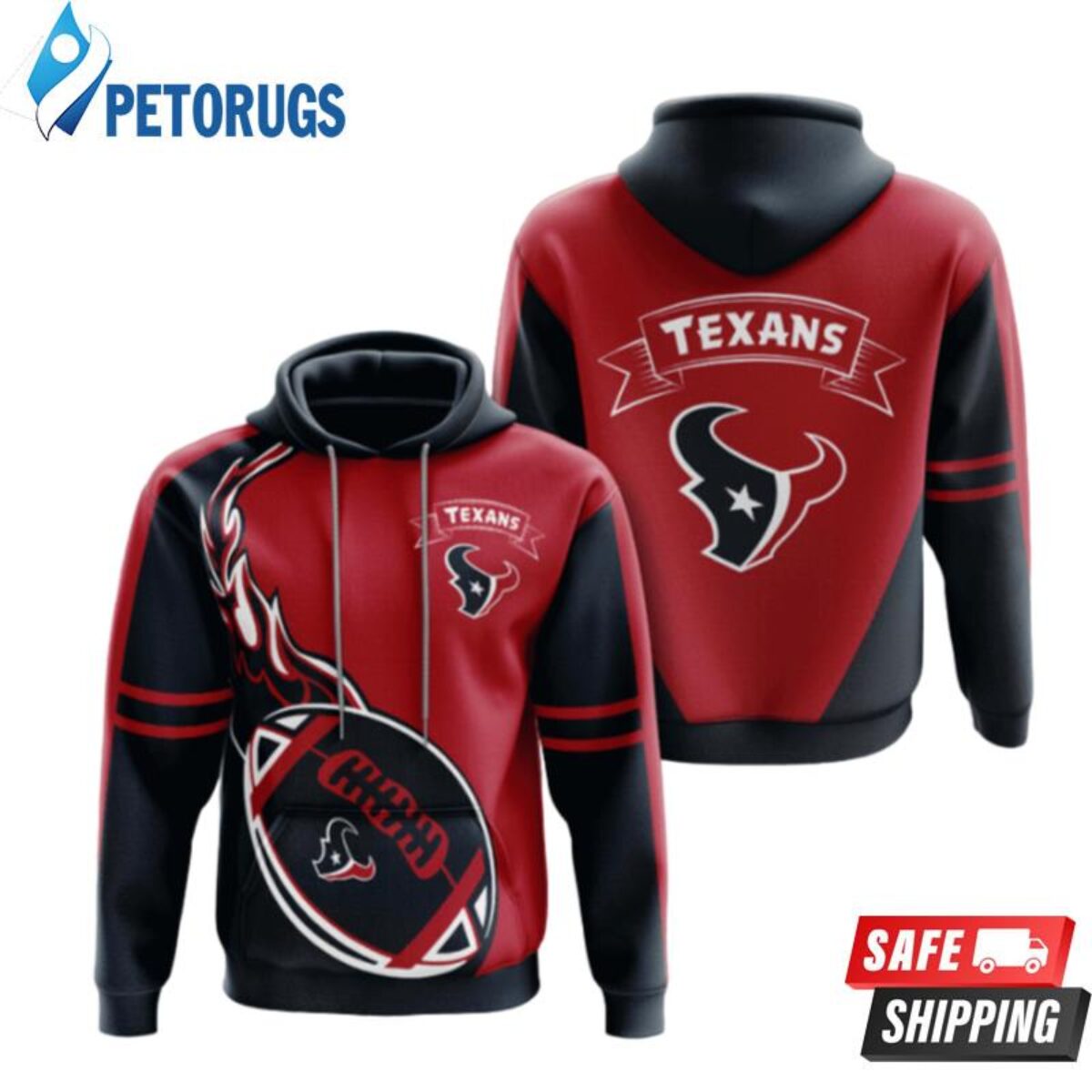 Houston Texans Houston Texans Nfl Houston Texans Apparel 19472 3D Hoodie -  Peto Rugs