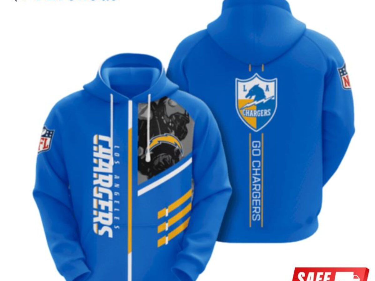 Los Angeles Chargers NFL Team US 3D Printed Hoodie/Zipper Hoodie - Travels  in Translation