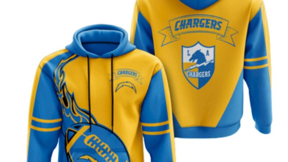 Los Angeles Chargers Pet Hoodie T-Shirt - Large