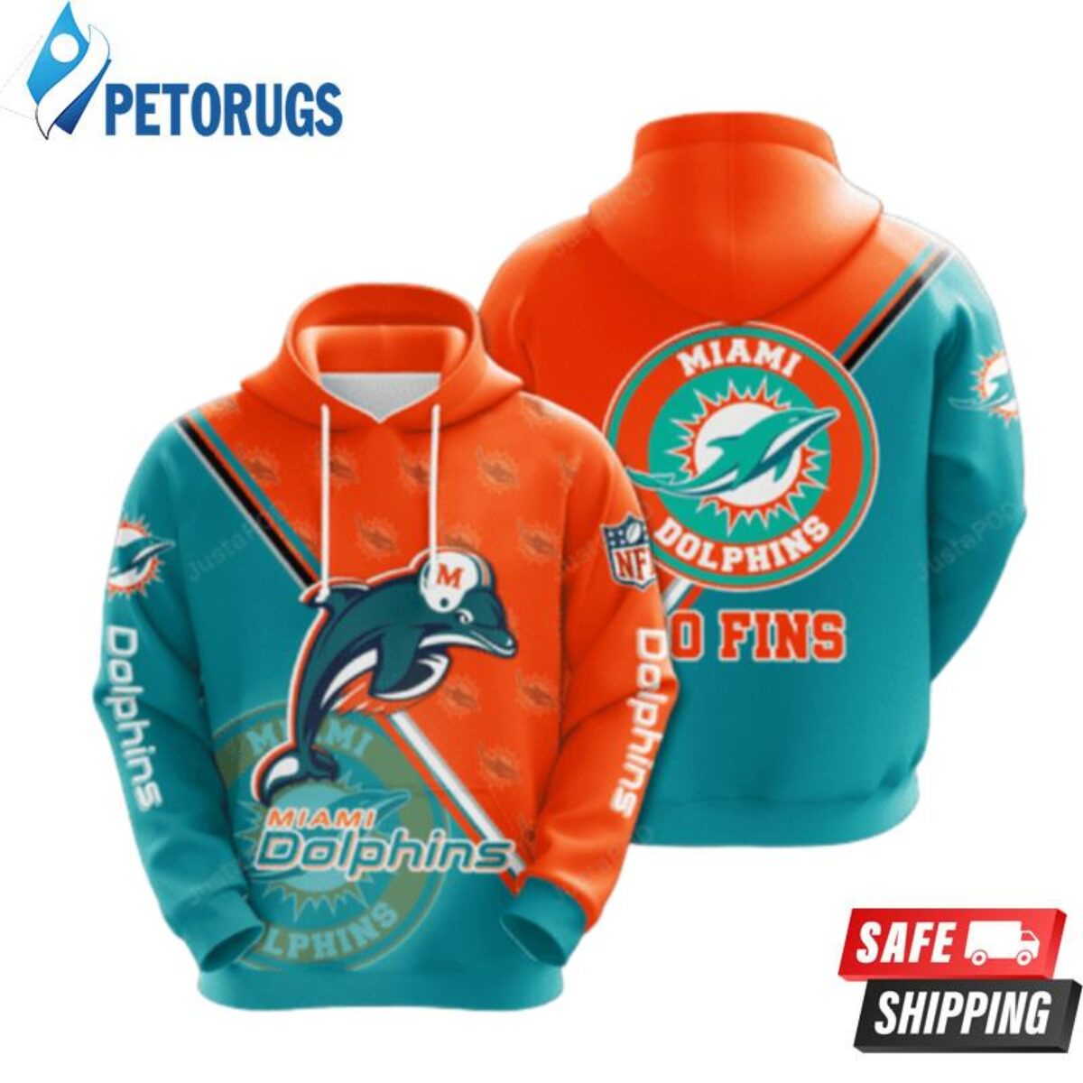 : Pets First NFL Miami Dolphins Hoodie for Dogs & Cats