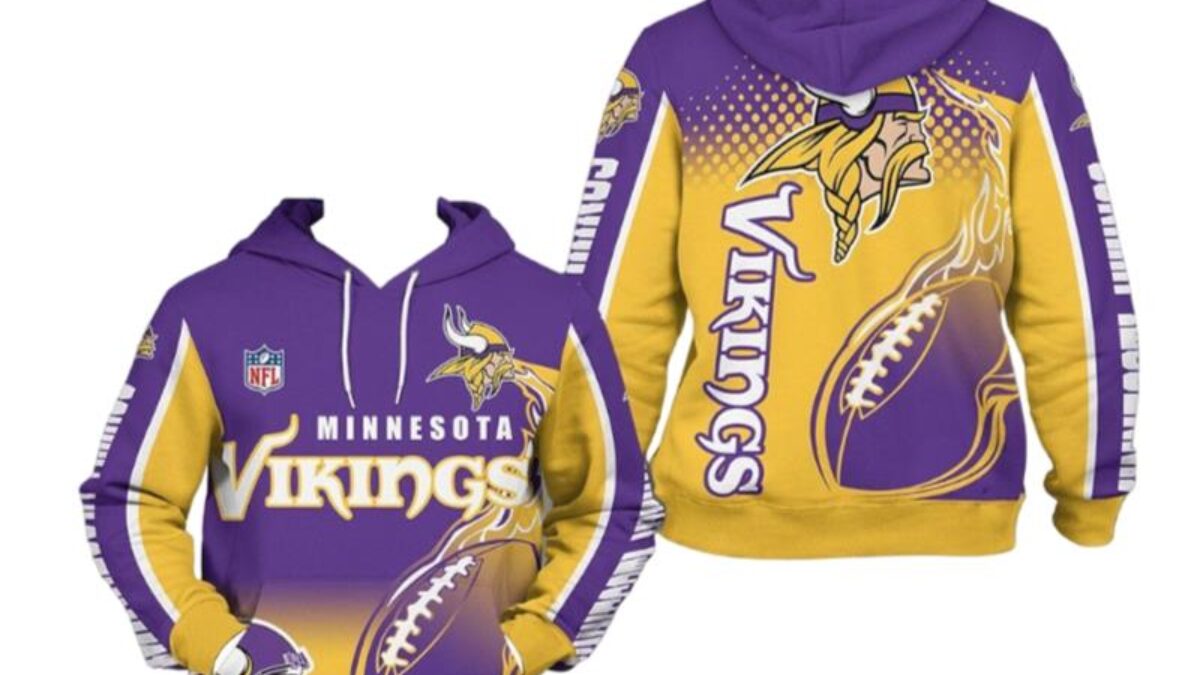 NFL Minnesota Vikings All Time Greatest 3D Pullover Hoodie For Fans