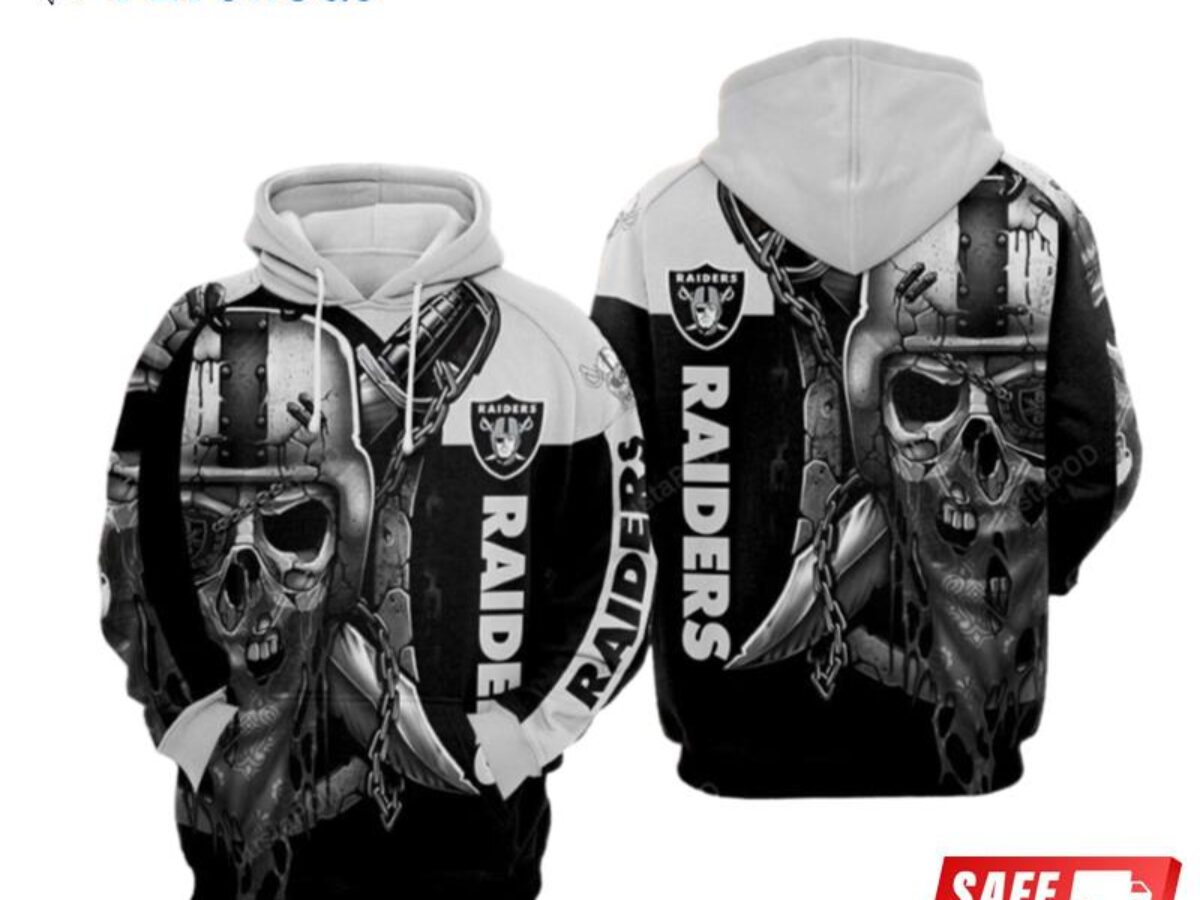 New Design NFL Football Oakland Raiders 3D Hoodie Sweatshirt Custom Ja – 4  Fan Shop