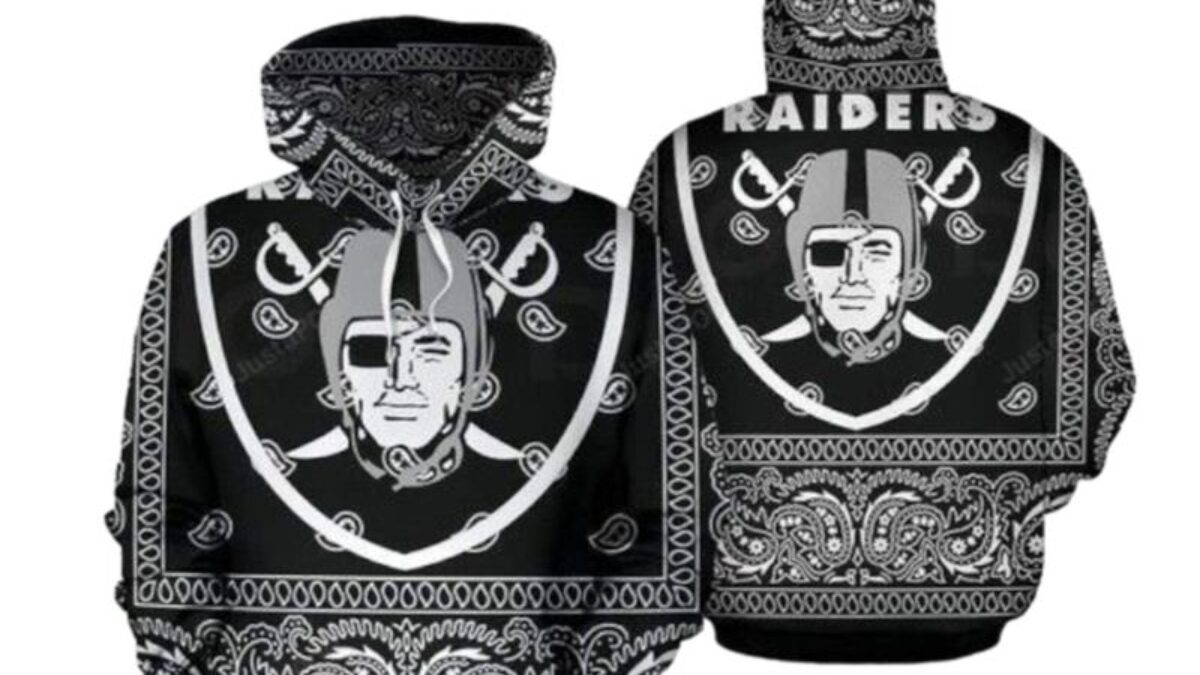 Oakland Raiders NFL 3D Hoodie Print Full 