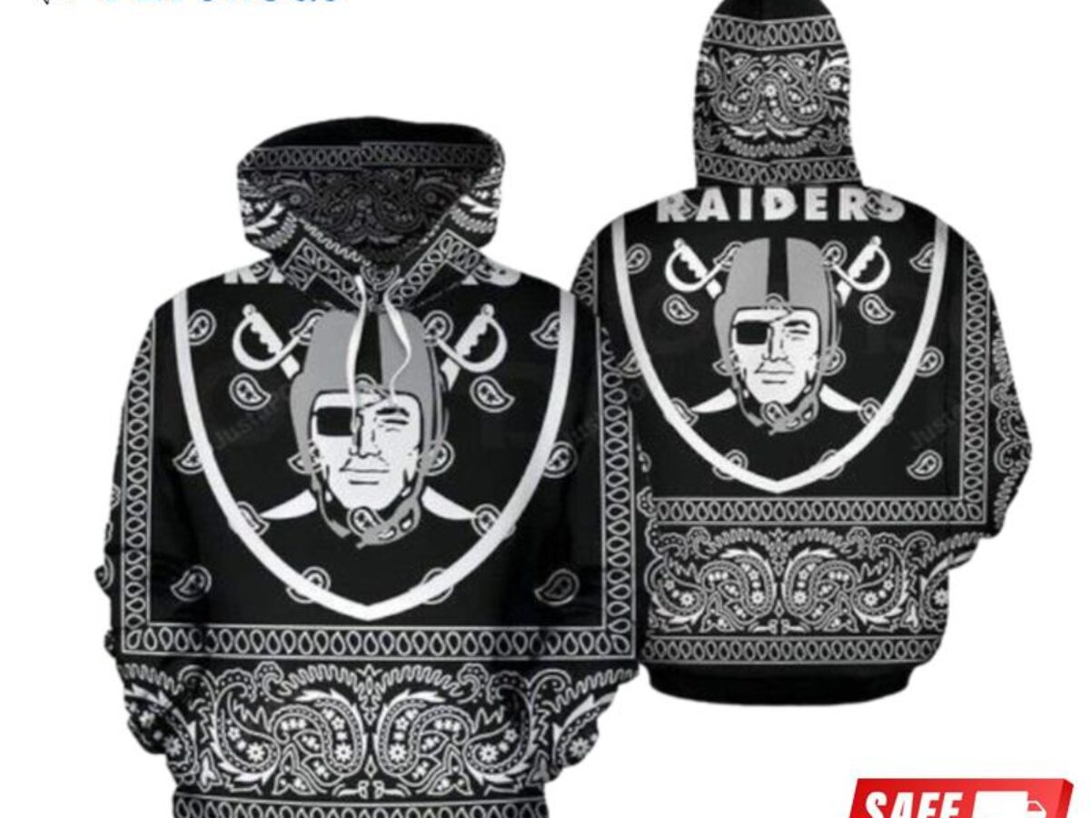 Oakland Raiders Nfl 3D Hoodie - Peto Rugs