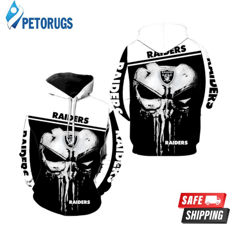 Oakland Raiders Punisher For Men And Women 3D Hoodie