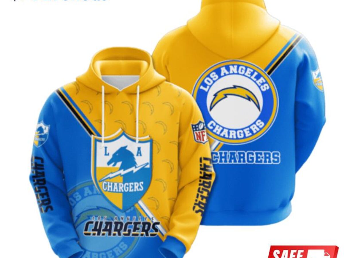 NFL LA Chargers Hoodie Sweatshirt Size L Navy Blue