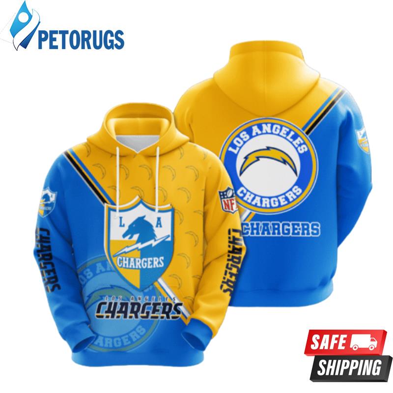 Official Nfl Los Angeles Chargers 3D Hoodie