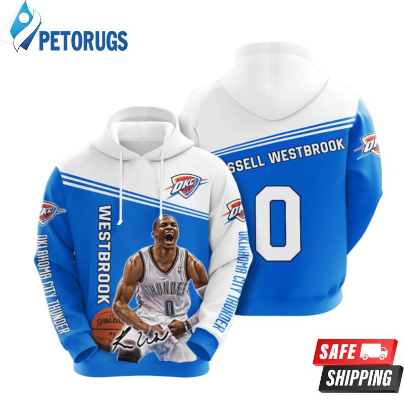 Oklahoma City Thunder Russell Westbrook 3D Hoodie - Peto Rugs