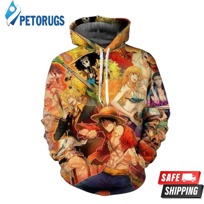 One Piece All In One B 3D Hoodie