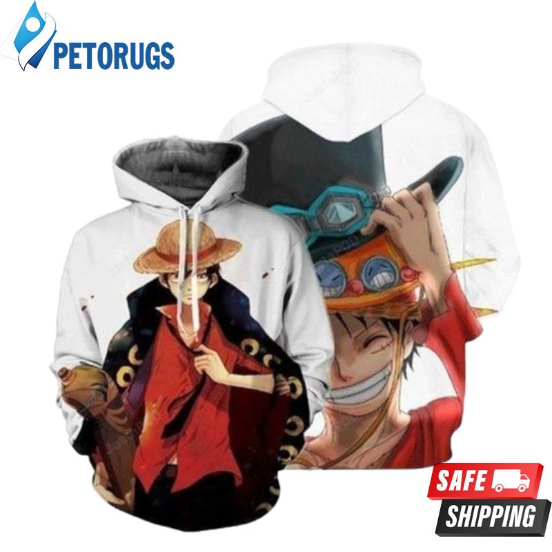 One Piece Luffy And Sabo 3D Hoodie