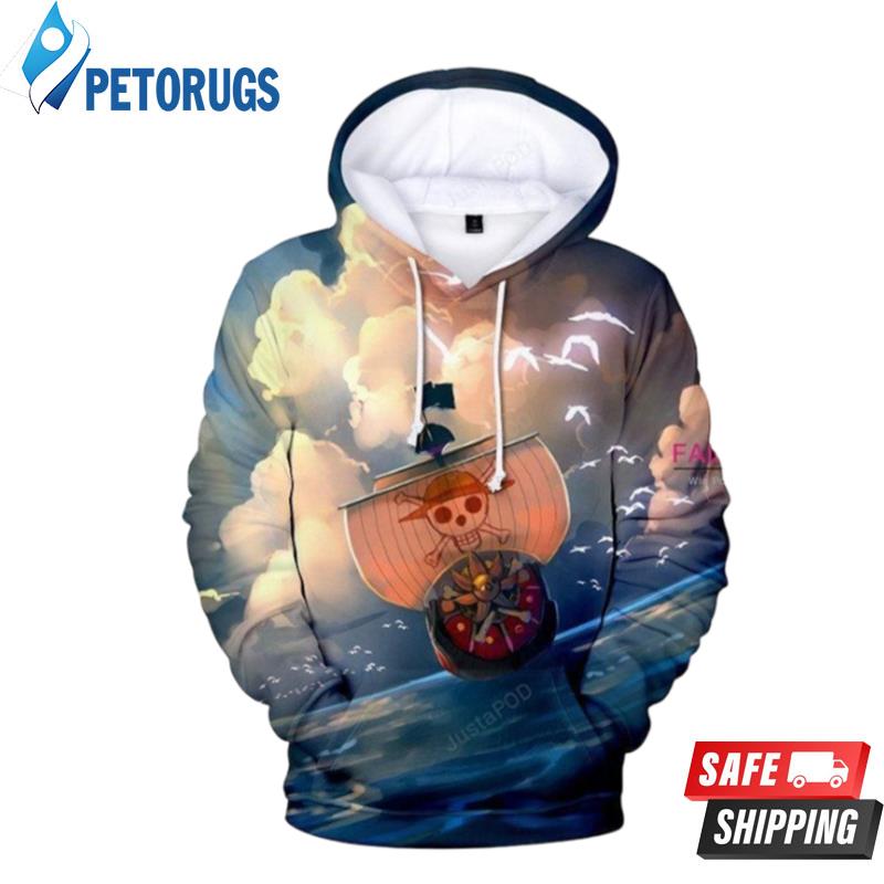 One Piece Pirate Ship 3D Hoodie