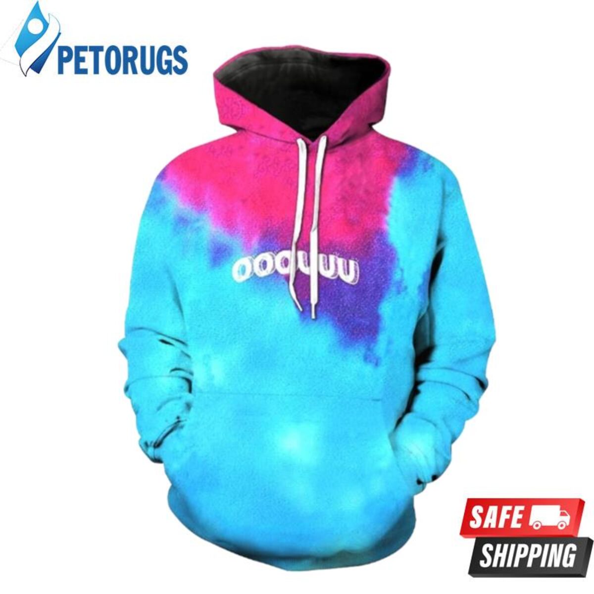 Ooouuu Tie Dye 3D Hoodie - Peto Rugs