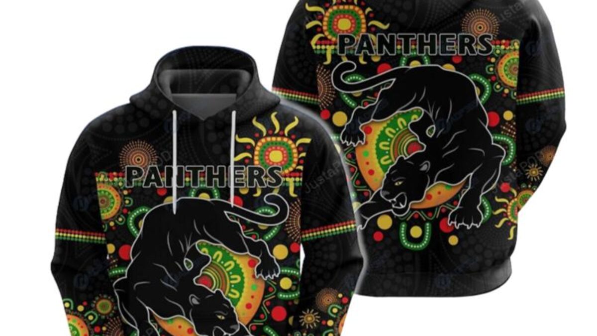 NRL Penrith Panthers Combo 3D Hoodie And Long Pants All Over