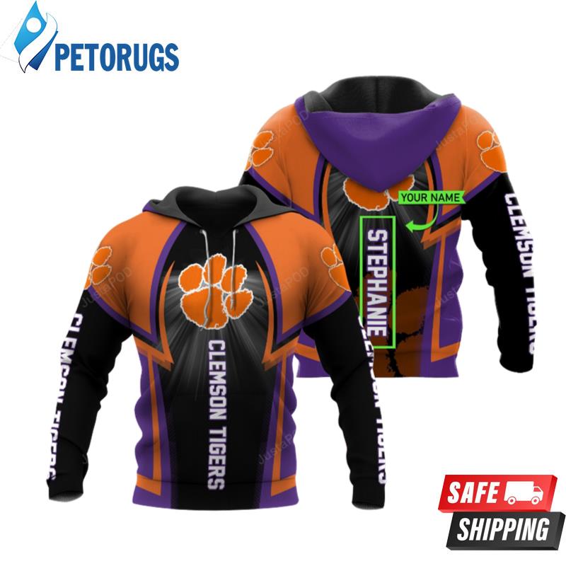 Personalized Clemson Tigers Custom Name 3D Hoodie