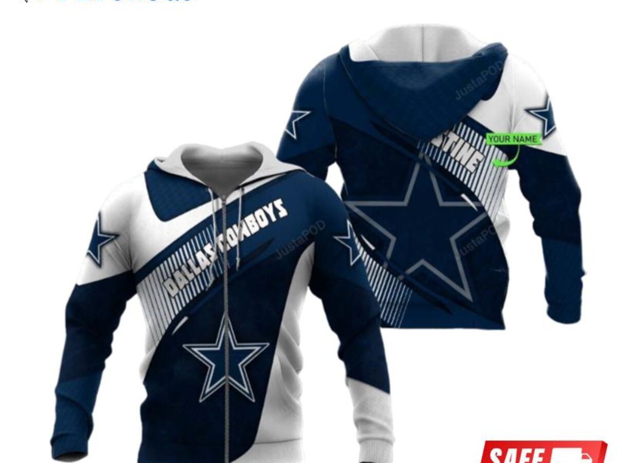 Dallas Cowboys Personalized NFL Jersey Hoodie 3D