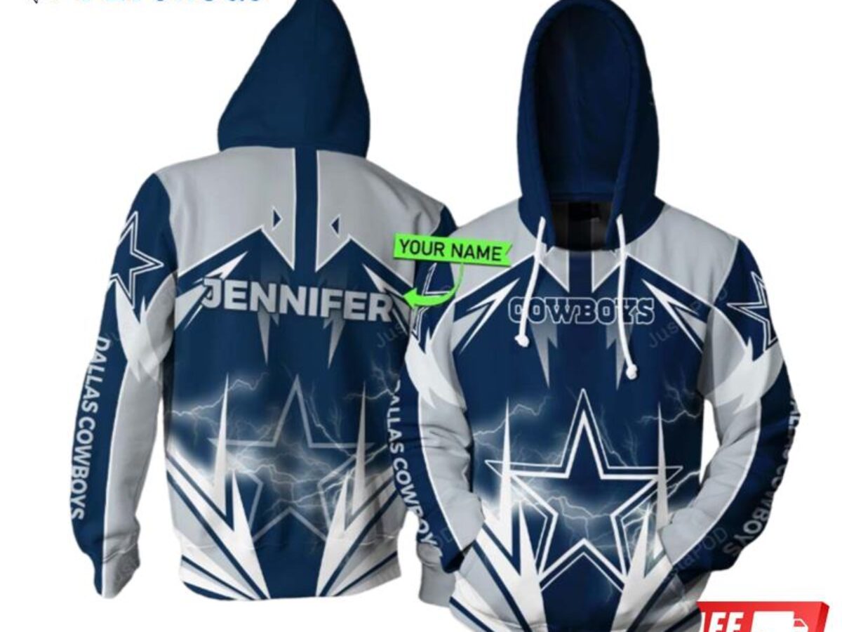 Dallas Cowboys Hoodies Thunder graphic gift for men - Trend Tee Shirts Store