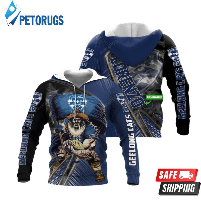 Personalized Geelong Cats Custom Name 3D Hoodie