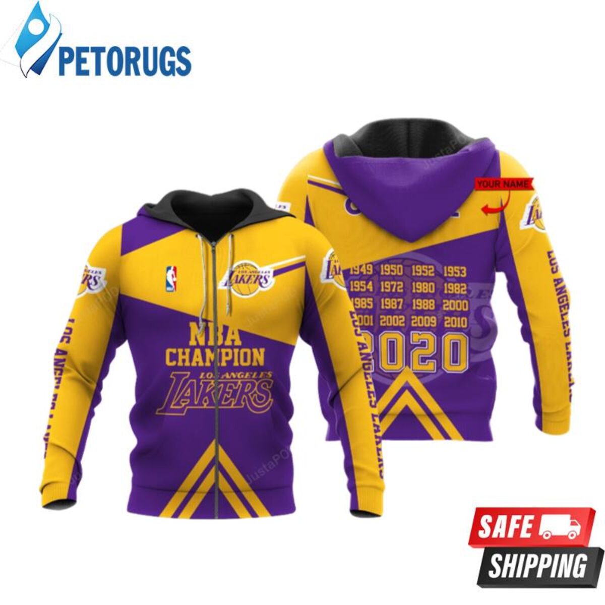 Los Angeles Lakers 3D Hoodie - Peto Rugs