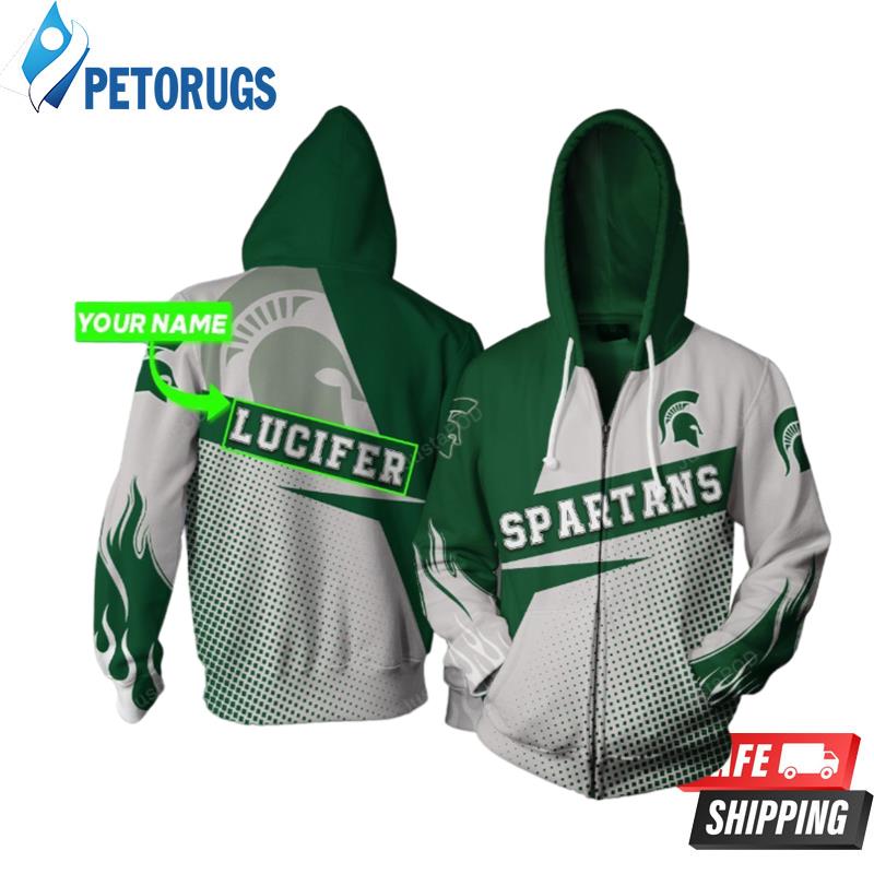 Personalized Michigan State Spartans Custom Name 3D Hoodie