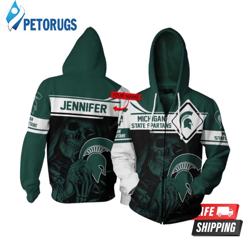 Personalized Michigan State Spartans Football Custom Name 3D Hoodie