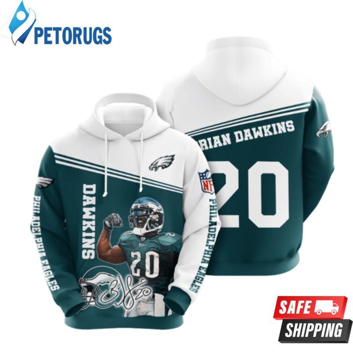 Philadelphia Eagles Nfl Football Many Logo Philadelphia Eagles Philadelphia  Eagles 3D Hoodie - Peto Rugs