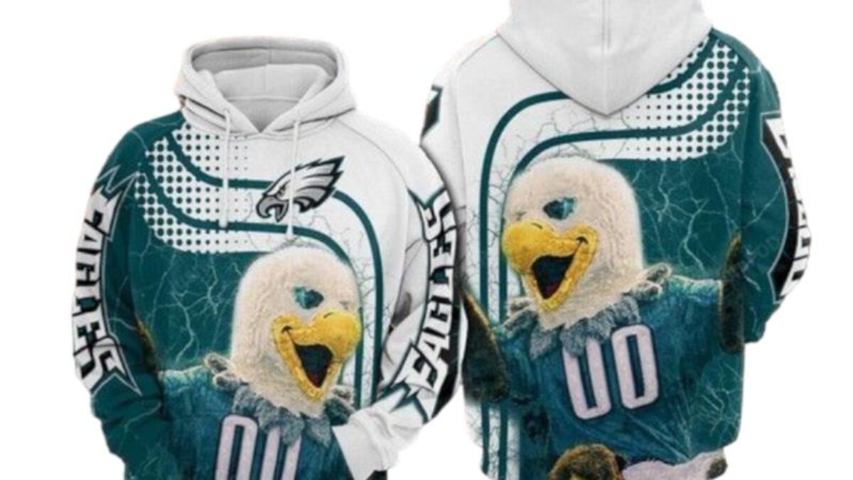 Philadelphia Eagles Hoodie 3D Graphic Balls Cheap Sweatshirt Pullover in  2023