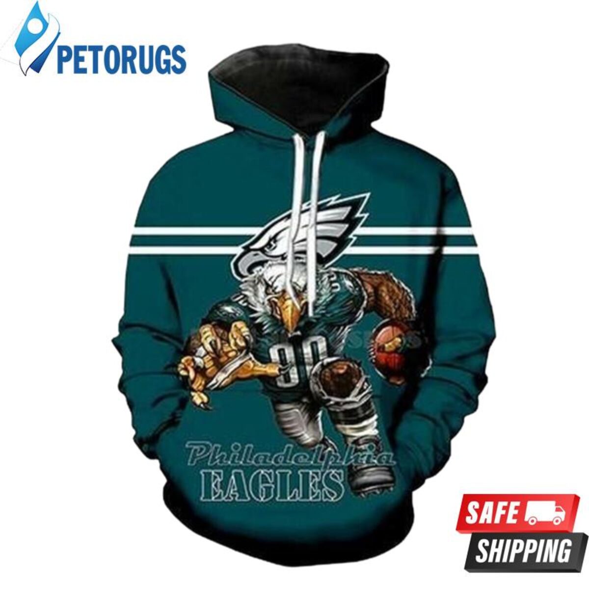 Men Women Philadelphia Eagles All Over Print 3D Hoodie