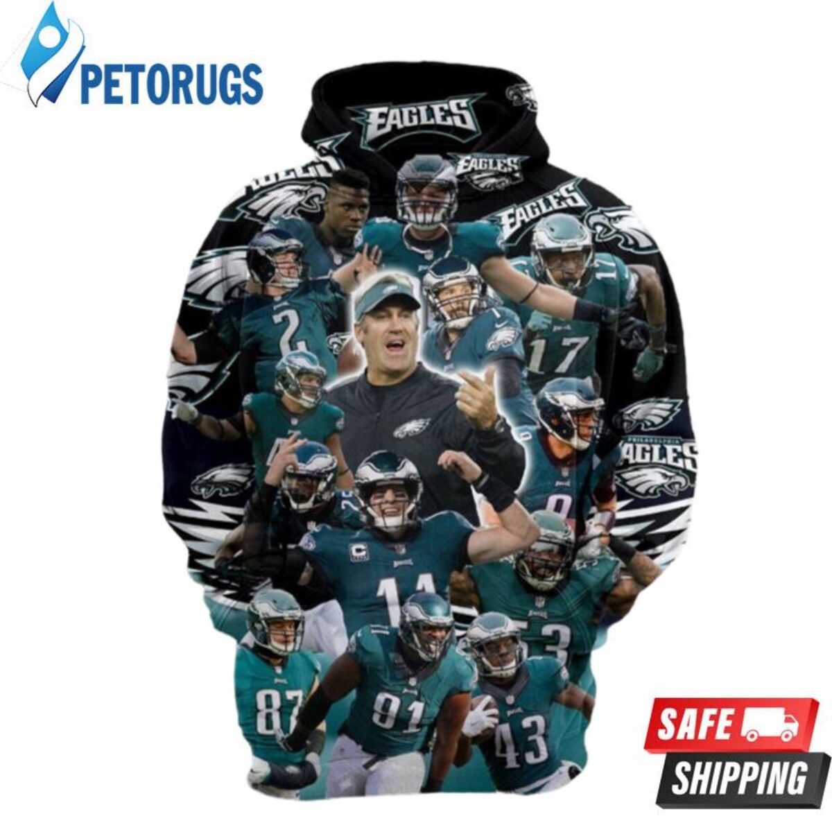 Philadelphia Eagles Skull Unisex 3D Zip up Hoodie Jacket T shirt  Philadelphia  eagles hoodie, Eagles hoodie, Philadelphia eagles football