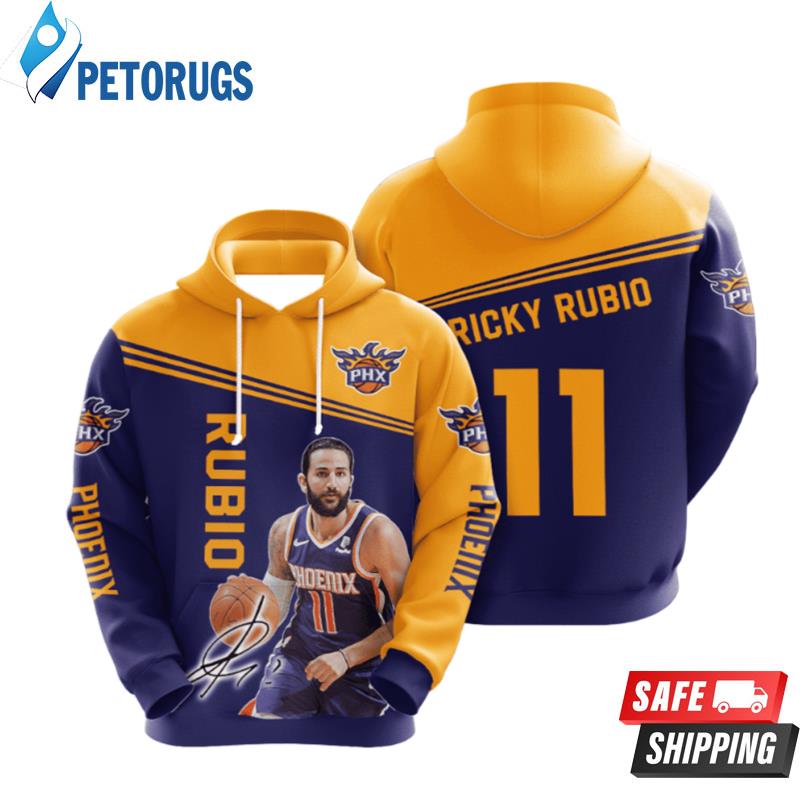 Phoenix Suns Ricky Rubio 3D Hoodie