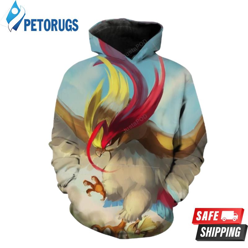 Pokemon Dark Blue 3D Hoodie